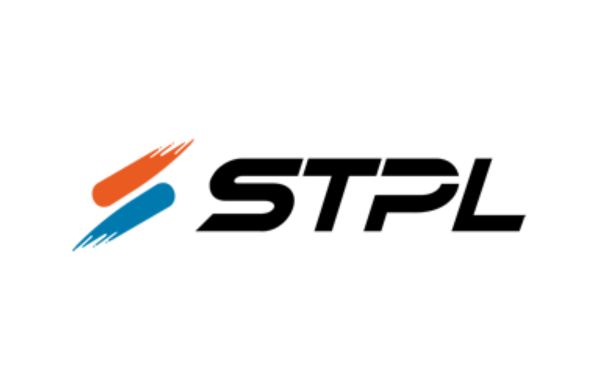 STPL company logo with orange and blue streaked graphic mark